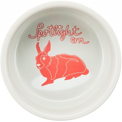 Keramická miska s putníky, pro králíky (250 ml/ø 11 cm)