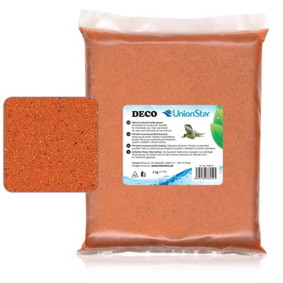 Terarijní písek 2kg DECO (oranžový)