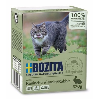 BOZITA 370G CAT CHUNKS IN GRAVY WITH (RABBIT)