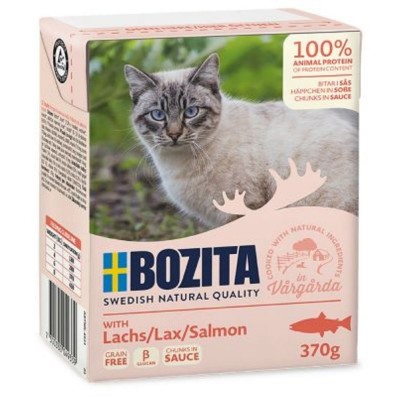 BOZITA 370G CAT CHUNKS IN GRAVY WITH (SALMON)