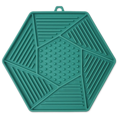 Podložka EPIC PET Lick &amp; Snack lízací hexagon světle zelený