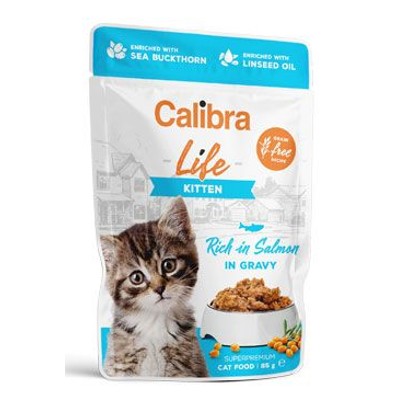 Calibra Cat Life kapsa in gravy 85g (Kitten Salmon)