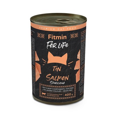 Fitmin For Life konzerva 400 g (Losos pro kastrované)