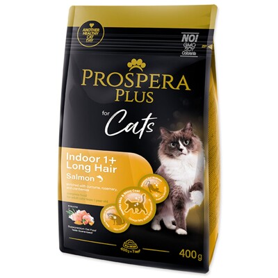 Krmivo Prospera Plus Indoor 1+ Salmon Long Hair (0,4kg)