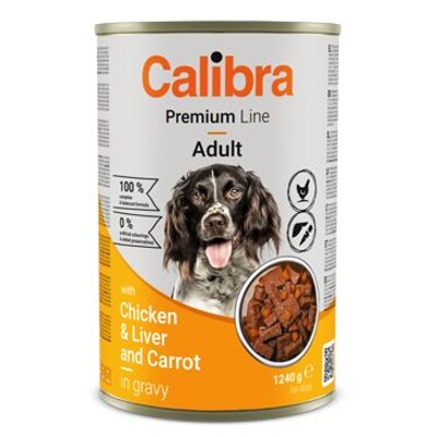 Calibra Dog Premium konz.1240g (with Chicken&Liver)