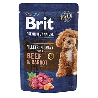 Brit Premium Dog Fillets Gravy 85g (Beef&Carrot)