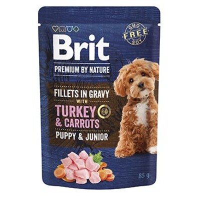Brit Premium Dog Puppy Fillets Gravy 85g (Turkey&Carrots)
