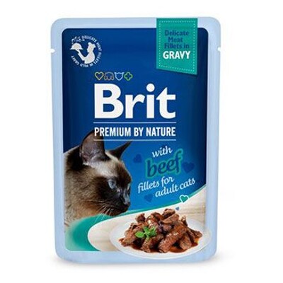 Brit Premium Cat D Fillets in Gravy 85g (with Beef)