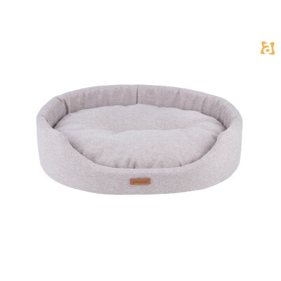 Pelíšek oválný Montana 52x44x14cm Béžový (M)