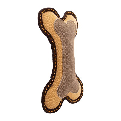 Kost HipHop Dog, 25 cm, robustní aport pro psy, tkaná látka, hnědá/písková...