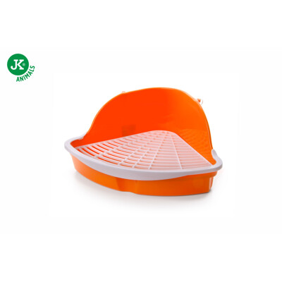 Malá plastová rohová toaleta (oranžová)