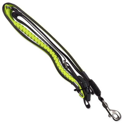 Vodítko Dog Fantasy USB LED nylonové běžecké vodítko zelené 2,5x180-250cm...