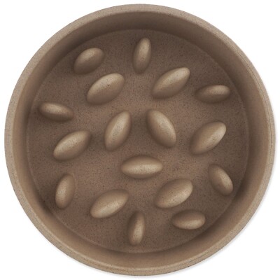 Miska Dog Fantasy proti hltání EcoStyle béžová 14cm, 400ml